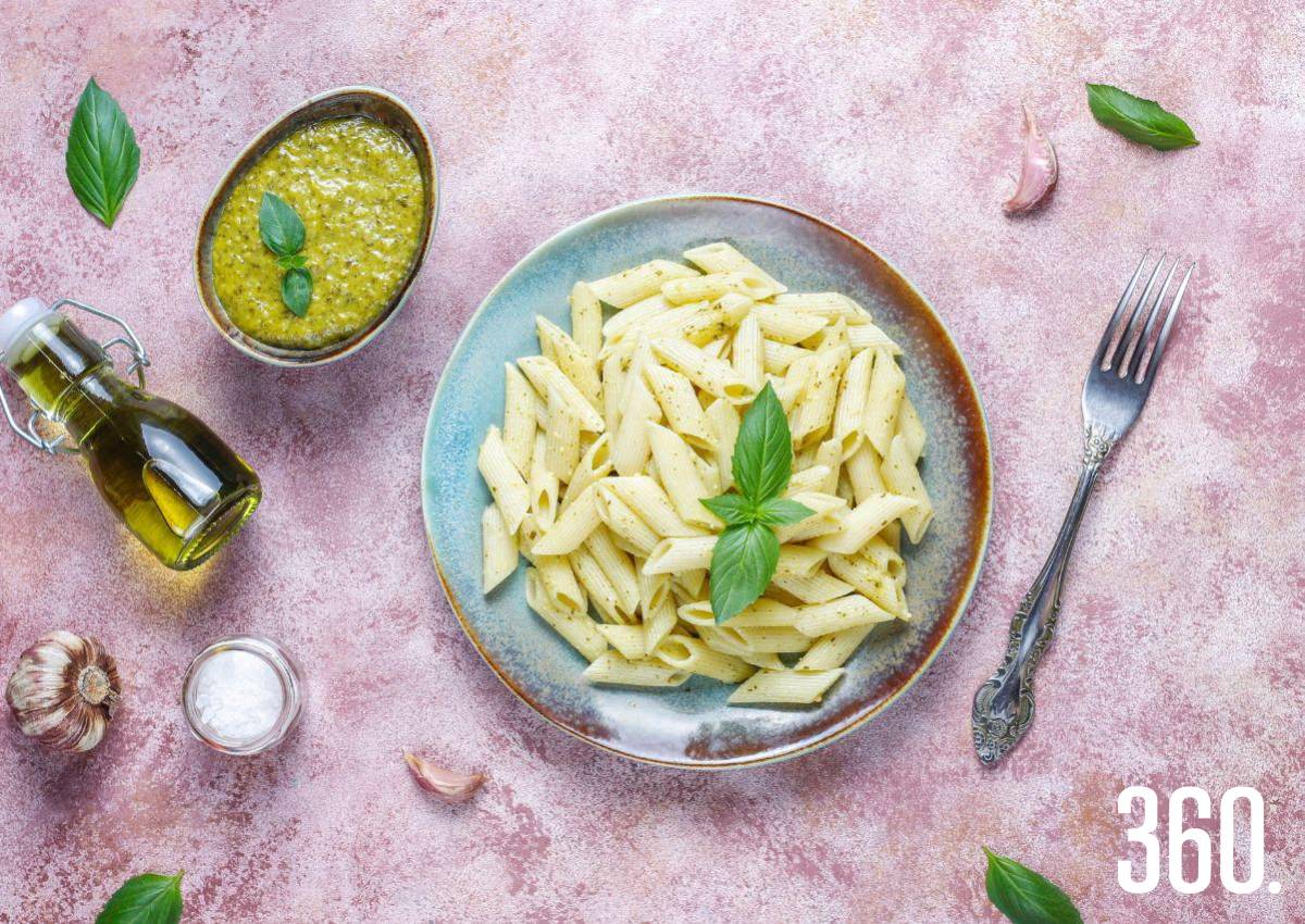 MI PASTA CORTA AL PESTO, POR FAVOR