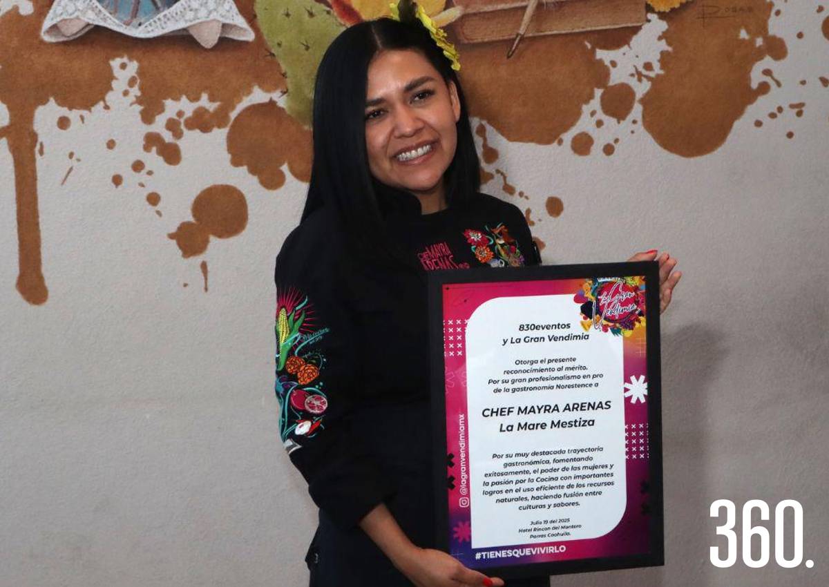 RECONOCEN TRAYECTORIA DE LA CHEF MAYRA ARENAS