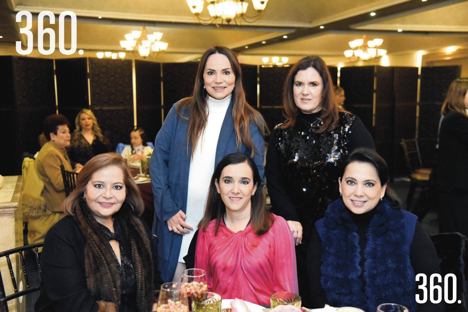 $!Lili de las Fuentes, Lucero Dorbecker, Lili Melo de De las Fuentes, Gabriela Cárdenas y María Isabel Romero.