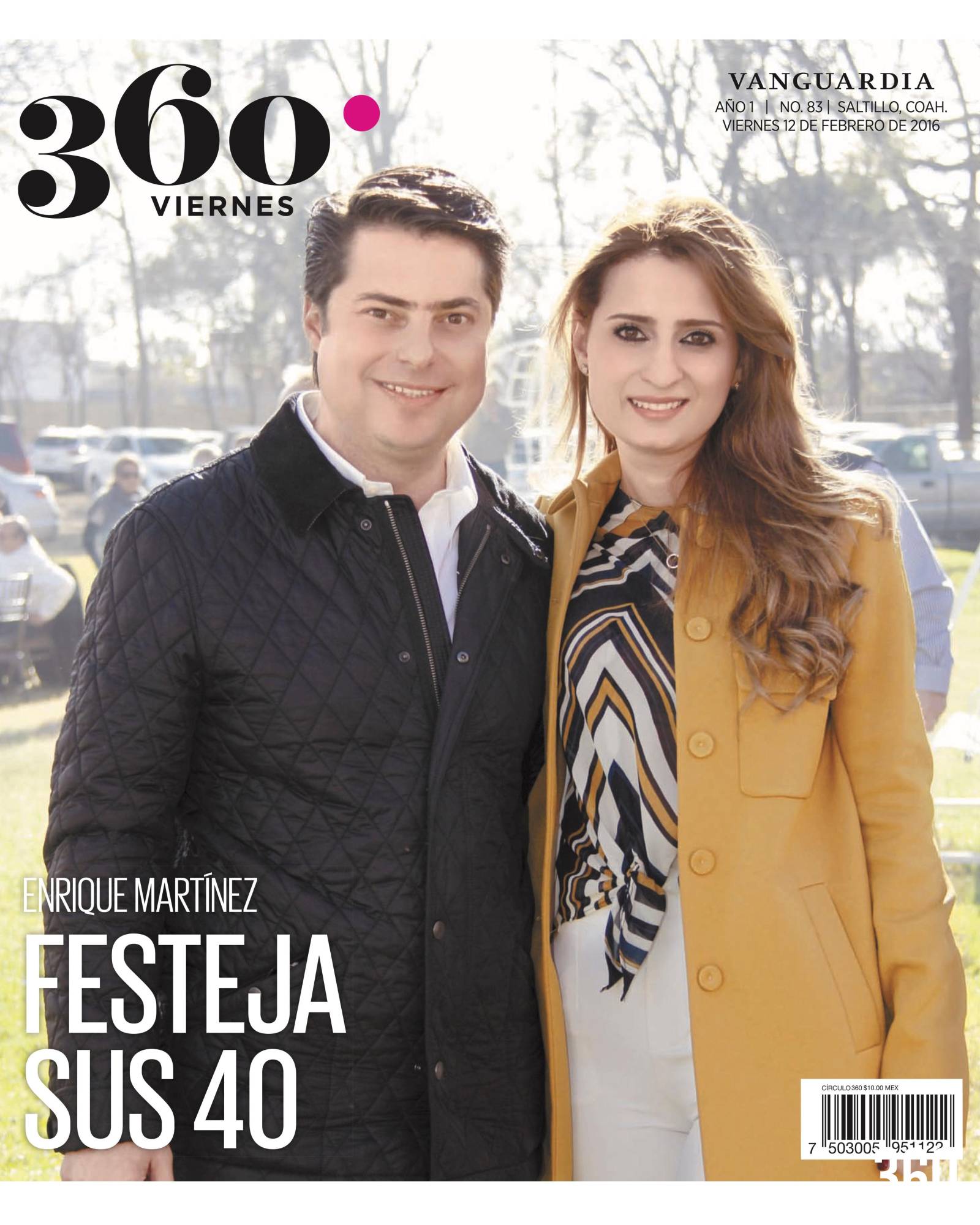 $!FEBRERO: Viernes 12 de febrero - Cumpleaños Enrique Martínez