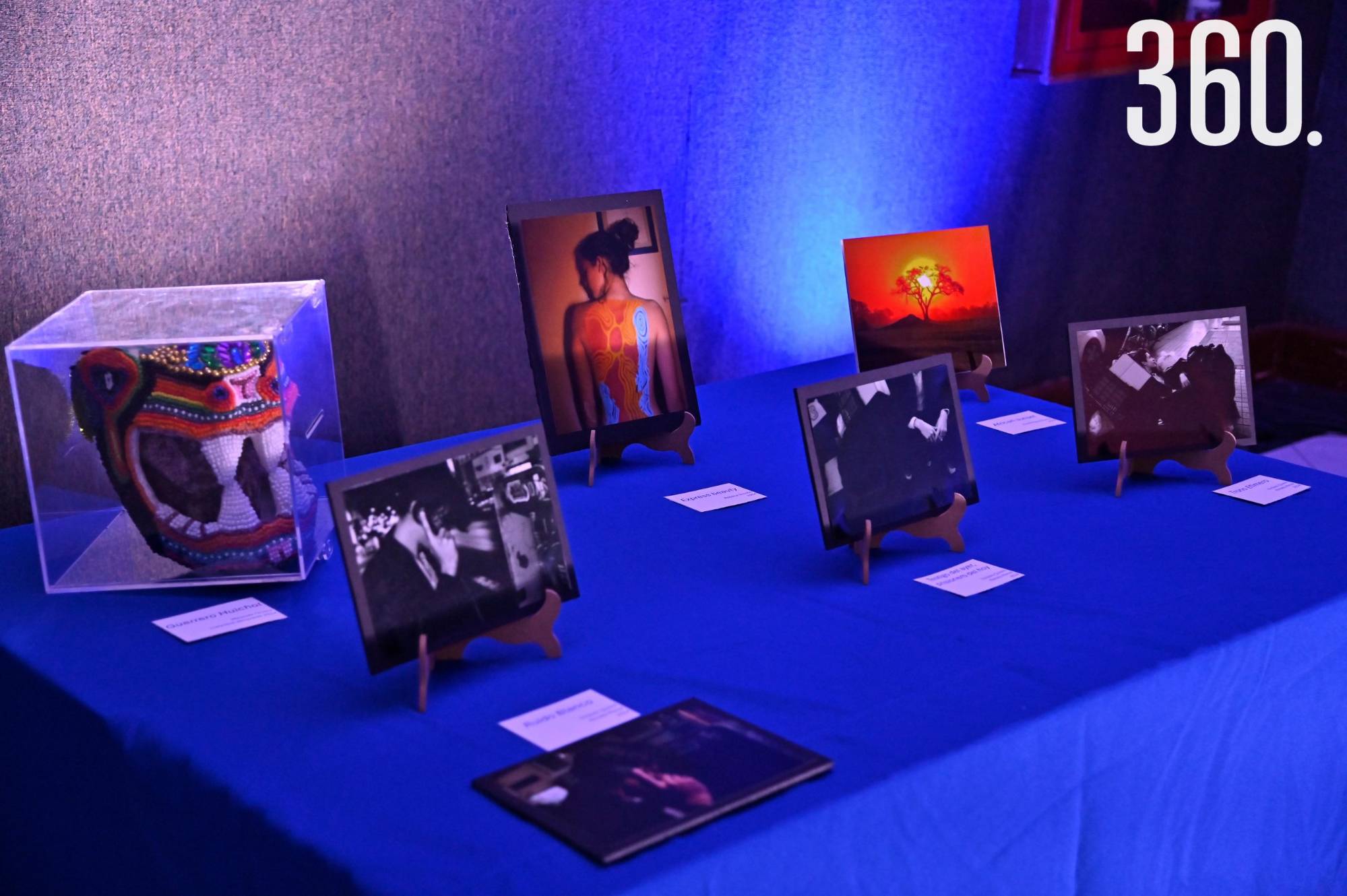 $!También exhibieron fotografías y diferentes piezas plásticas.