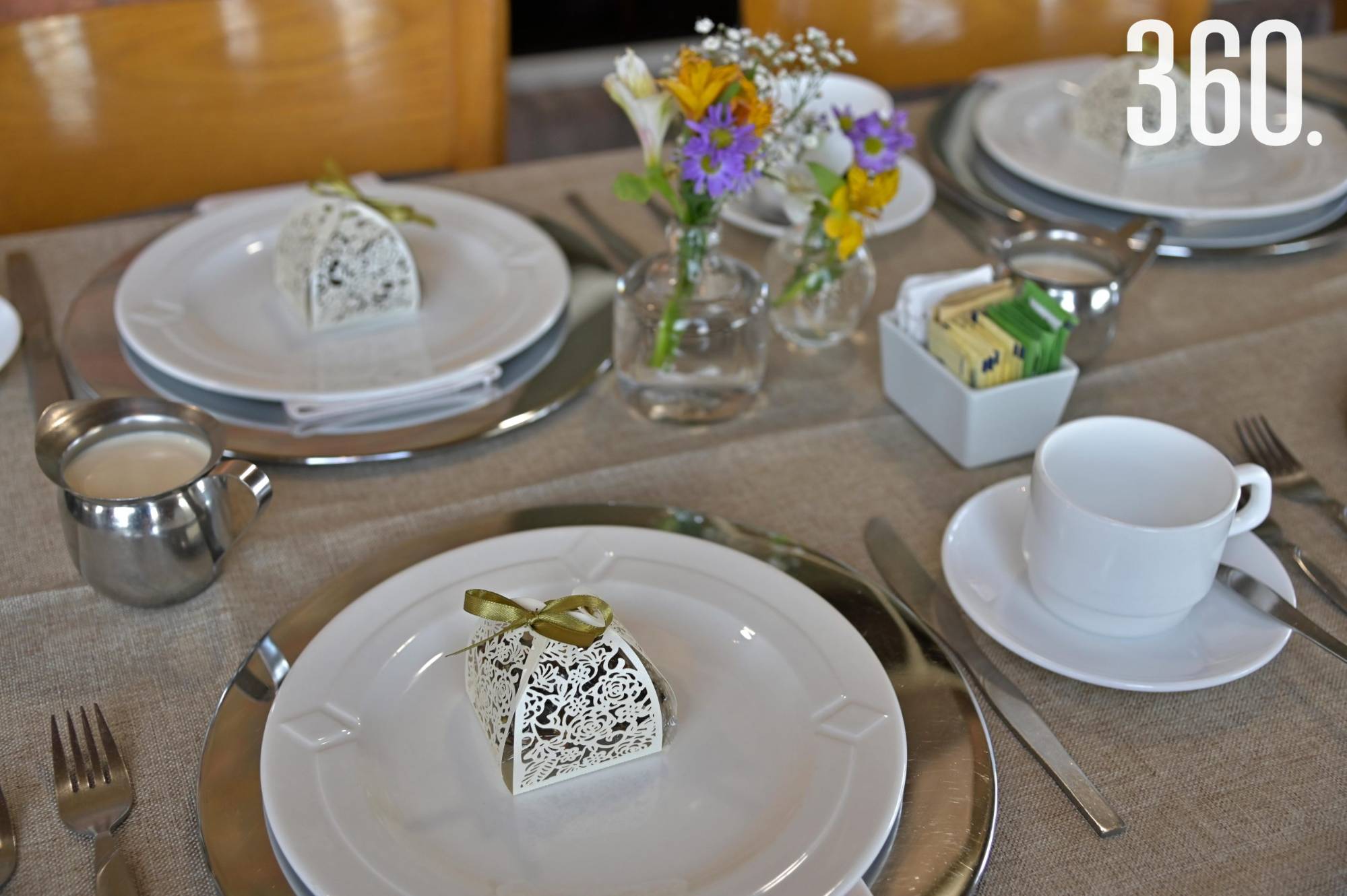 $!Decoración de las mesas.