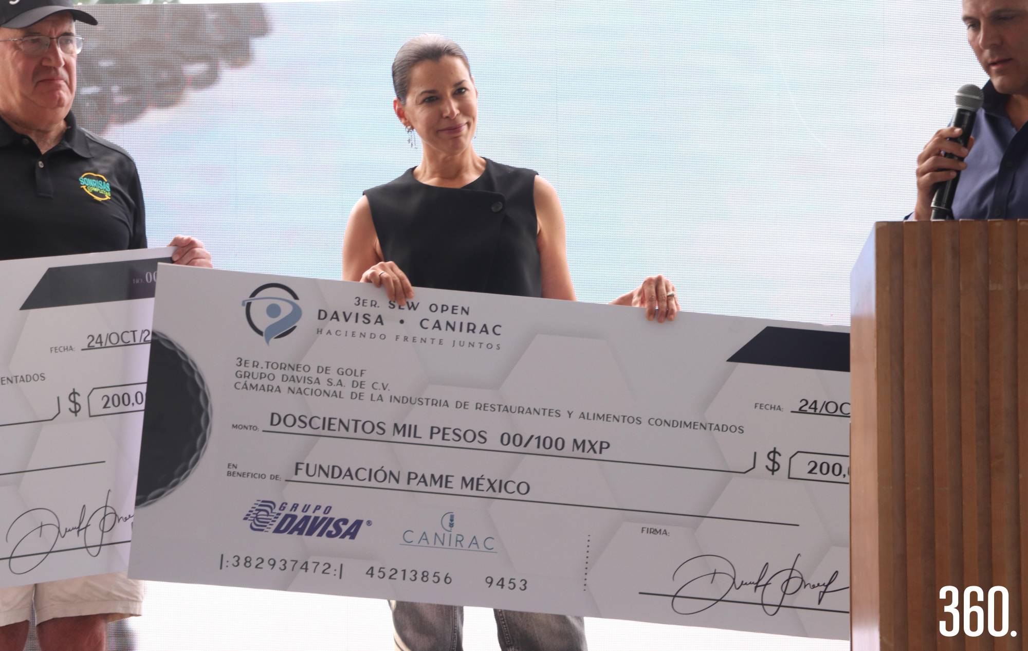 $!Fundación PAME México recibe una donación de doscientos mil pesos.