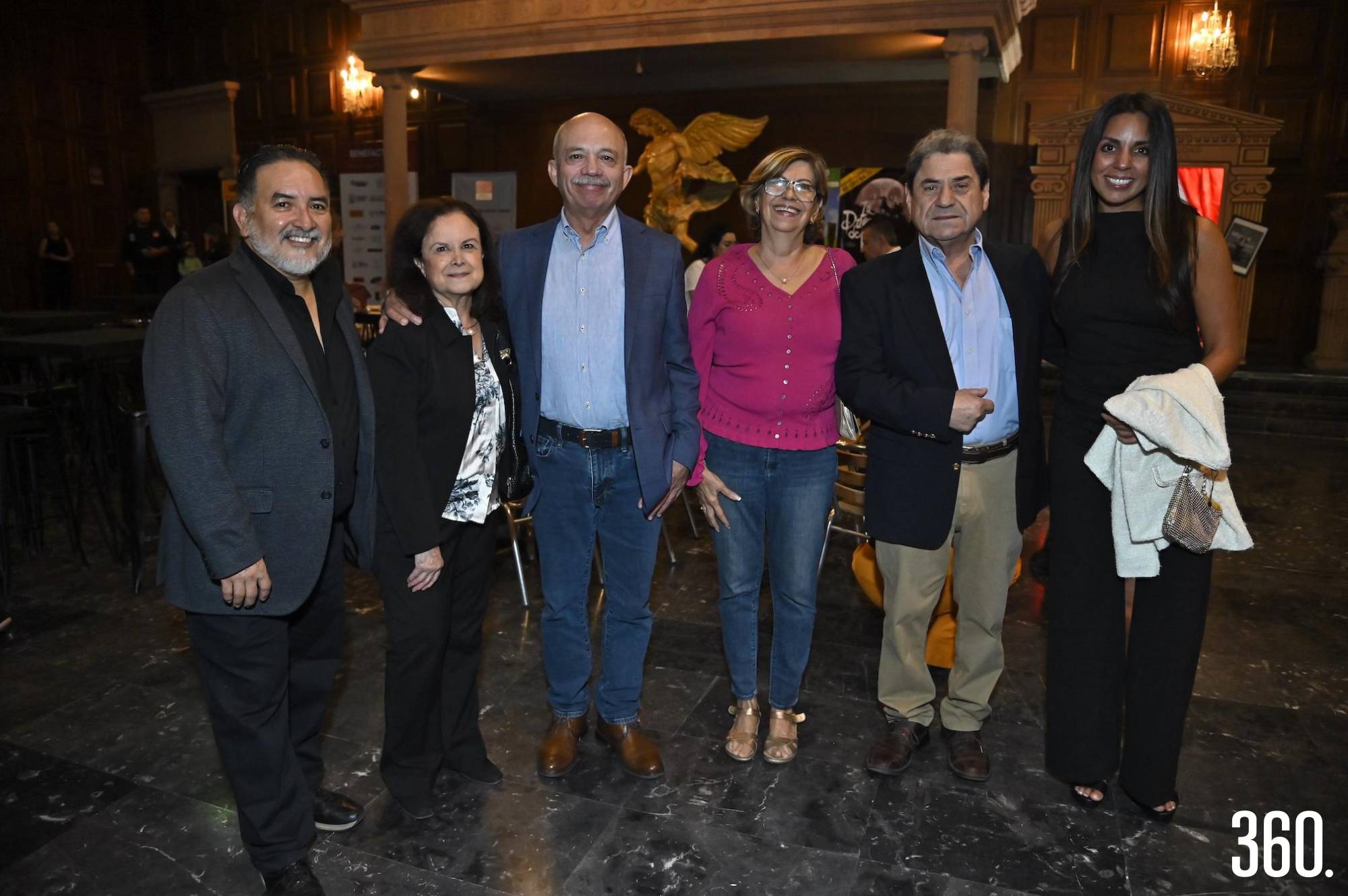 $!Prometeo Murillo, Tere de Pimentel, Óscar Pimentel, Dolores Quintanilla, Fernando Madero y Sara Silva.