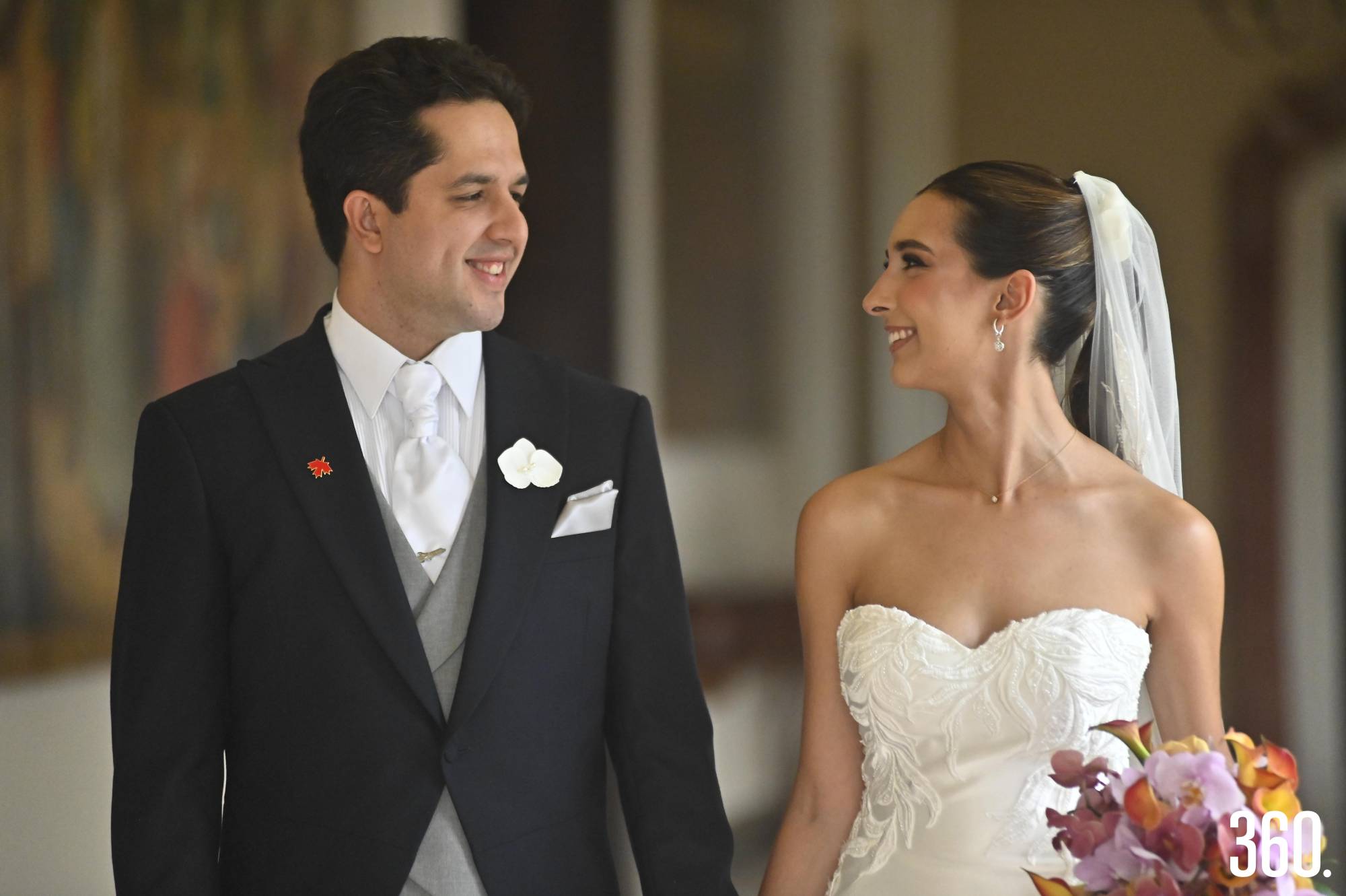 $!La pareja compartió este día especial con sus seres queridos.