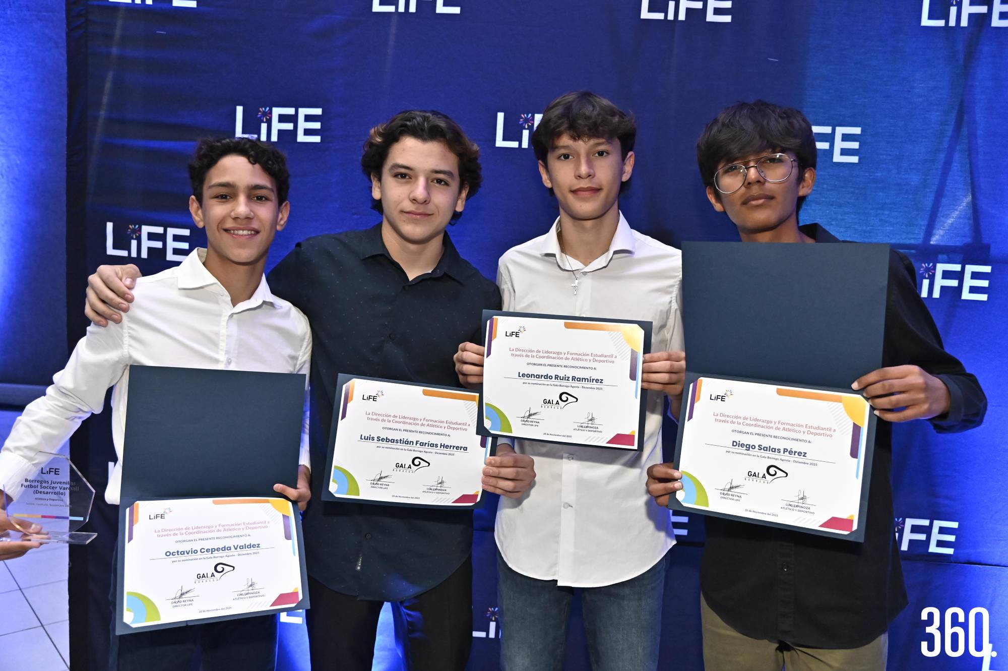 $!Octavio Cepeda, Luis Sebastián Farías, Leonardo Ruiz y Diego Salas.