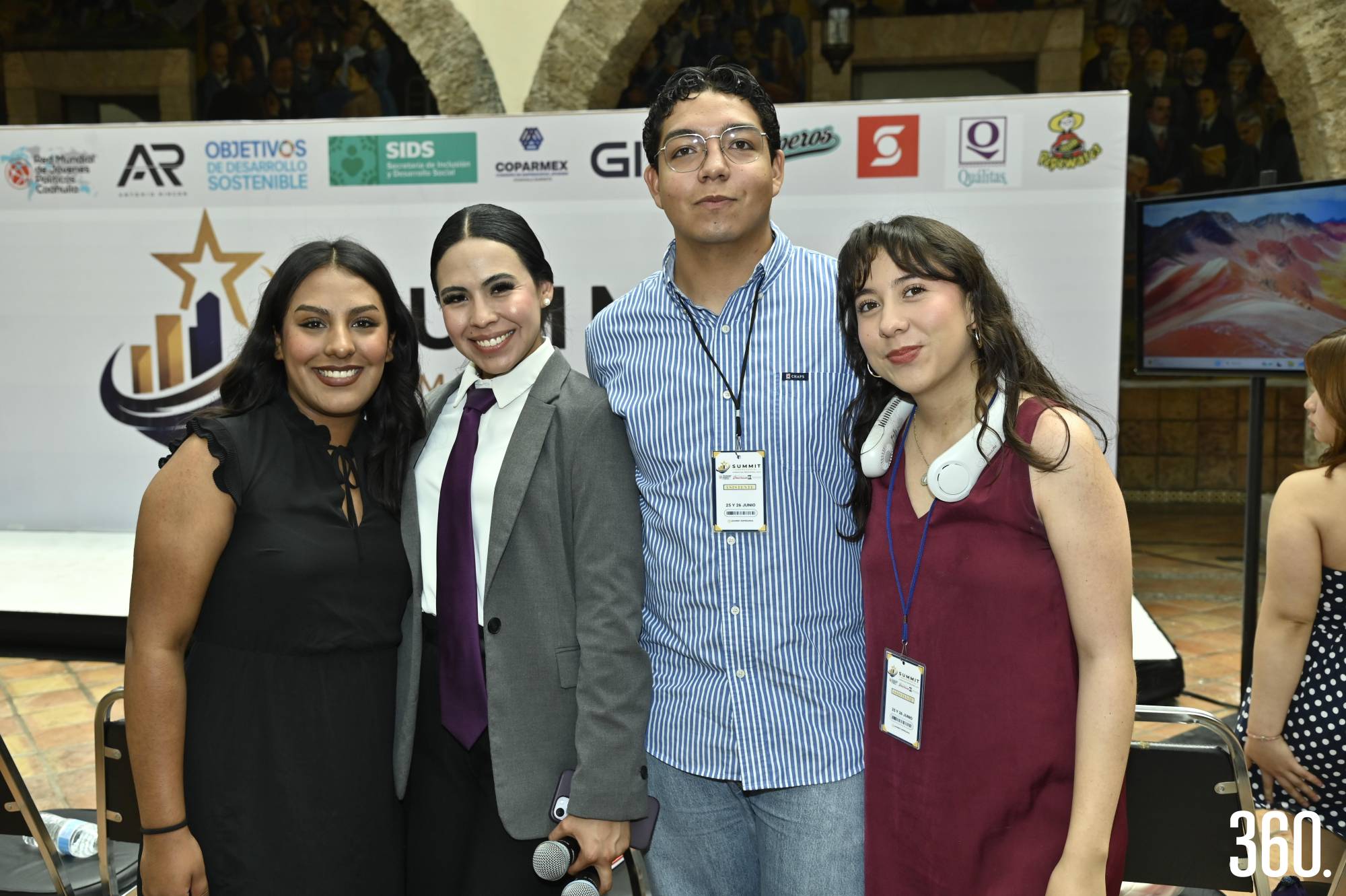 $!Ángela Santana, Marlene Carranza, Melchor Martínez y María José Méndez.