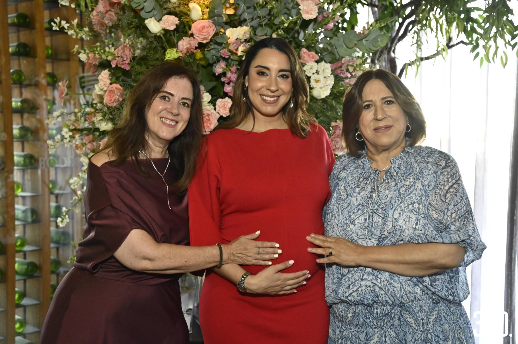 $!Anabel con su mamá, Anabel López y su suegra, María Elena del Bosque.
