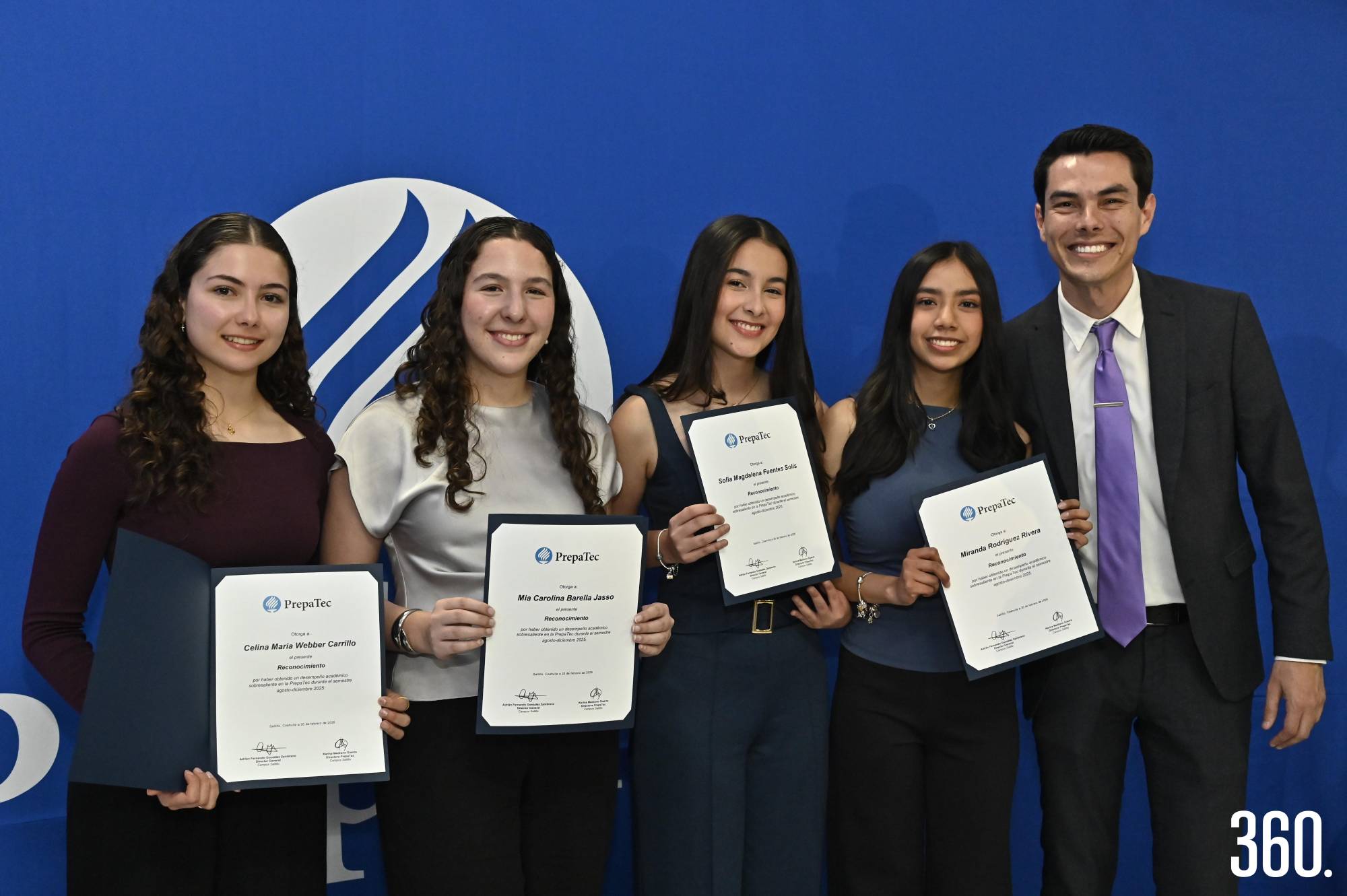 $!Celina María Webber, Mia Carolina Barella, Sofía Magdalena Fuentes, Miranda Rodríguez y Adrián González.