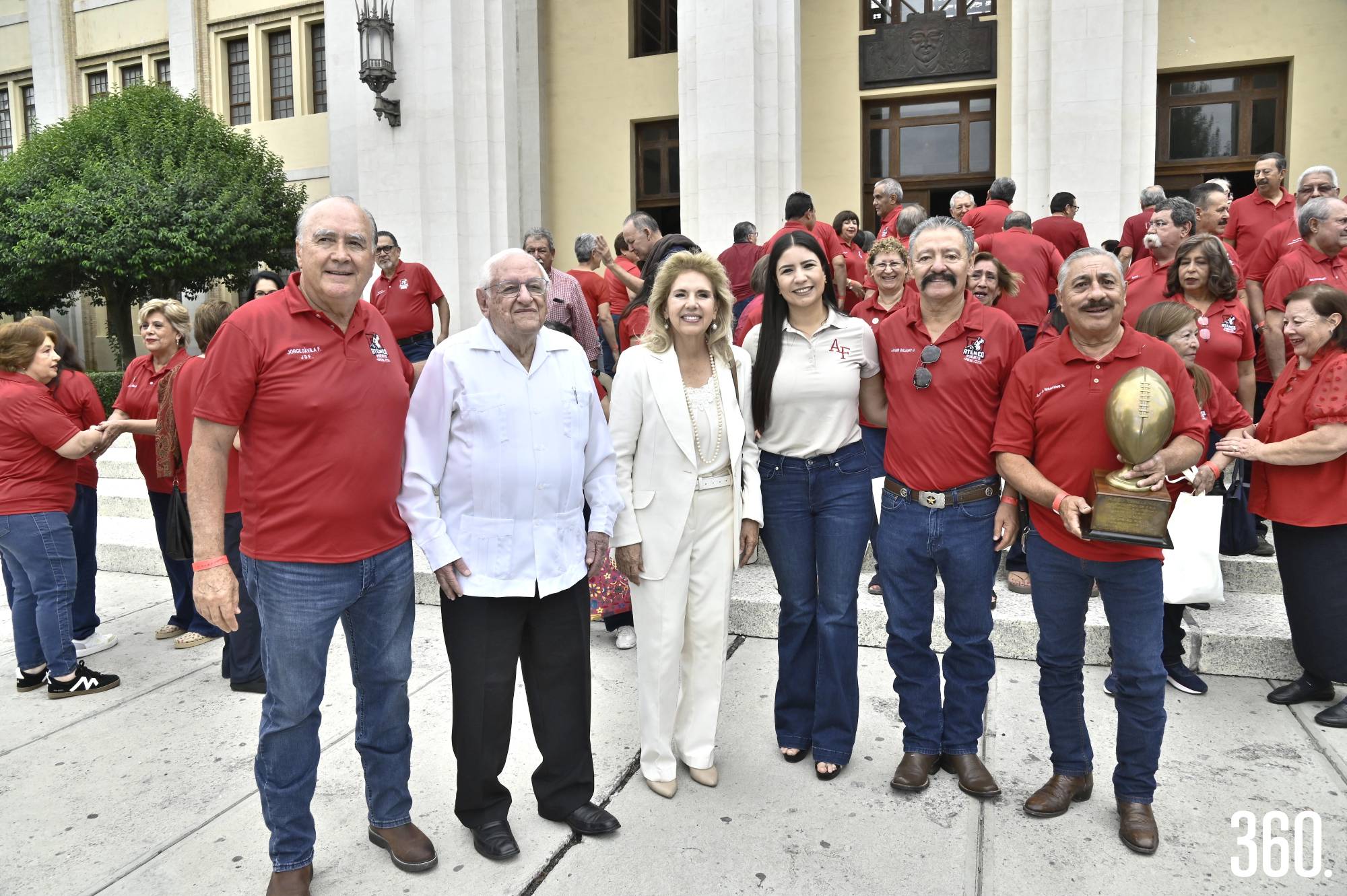 $!Jorge Dávila, Armando Fuentes Aguirre, Lucila Ruiz, Nayely Mery, Javier Quijano y Javier Aguirre.