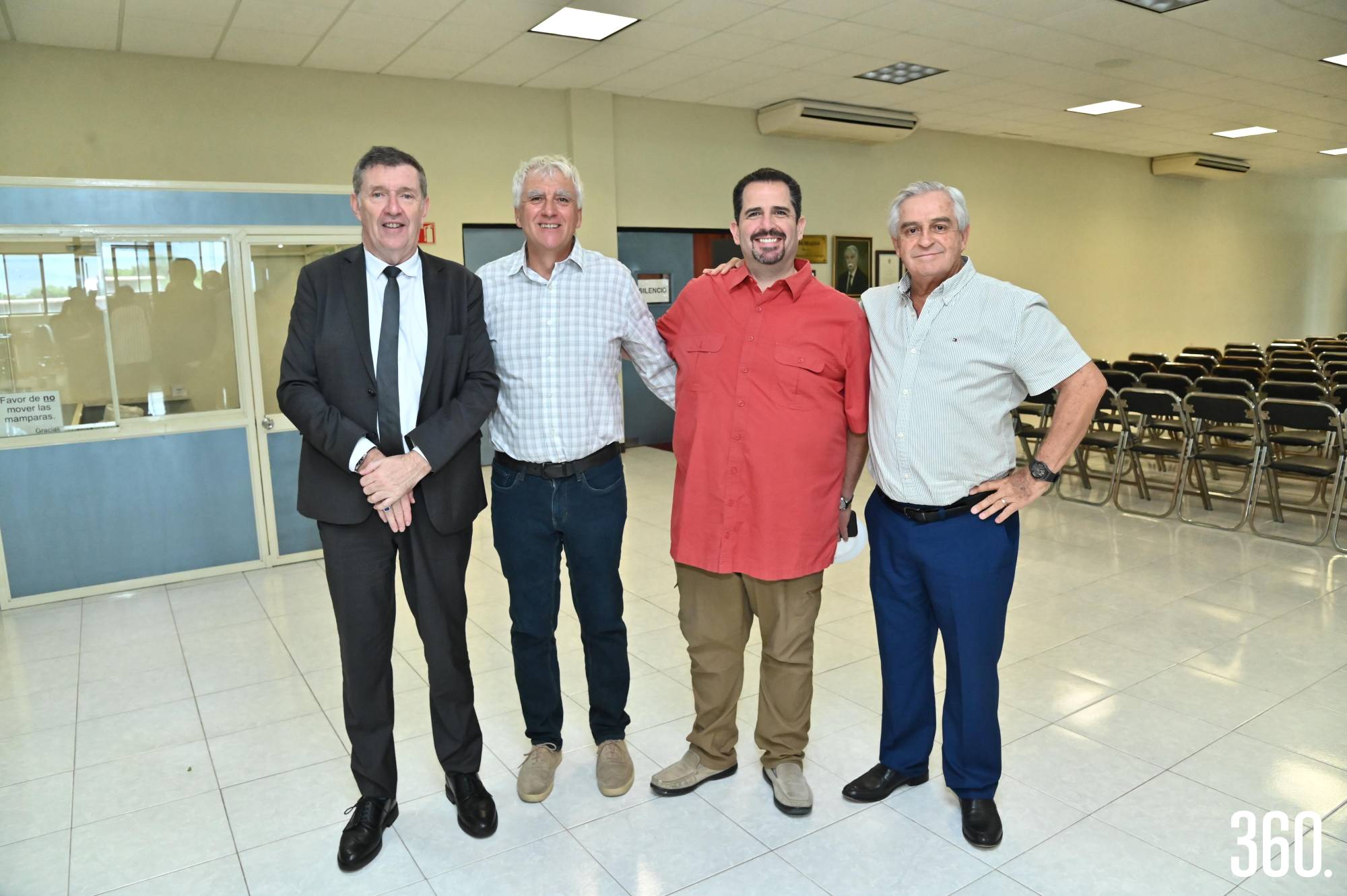 $!M. Pierre Raynaud, Laurent Panis, Erick Álvarez y Jacques Plouin.