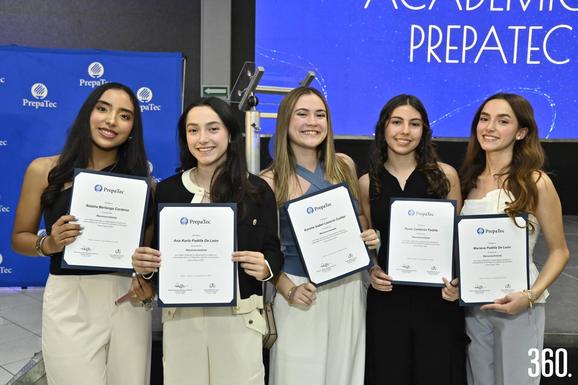$!Natalia Berlanga, Ana Karla Padilla, Karime Isabel Lazarini, Paula Calderón y Mariana Padilla.