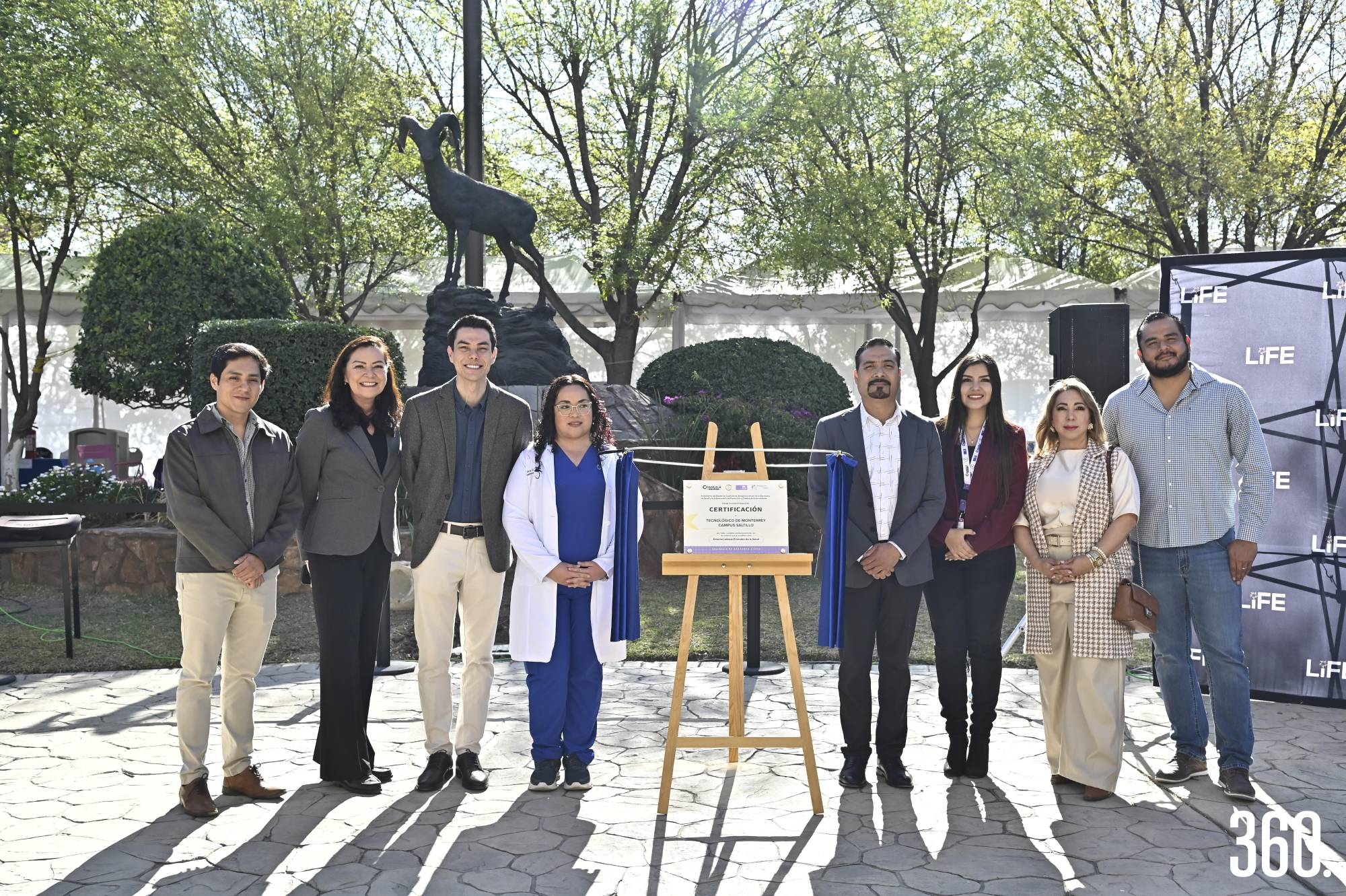 $!David Reyna, Gladys Guadalupe Ramos, Adrián González, Viridiana Espinoza, José Raymundo Zamarripa, Fernanda Rodríguez, Adela Ortiz y Dr. Jesús Loera González.