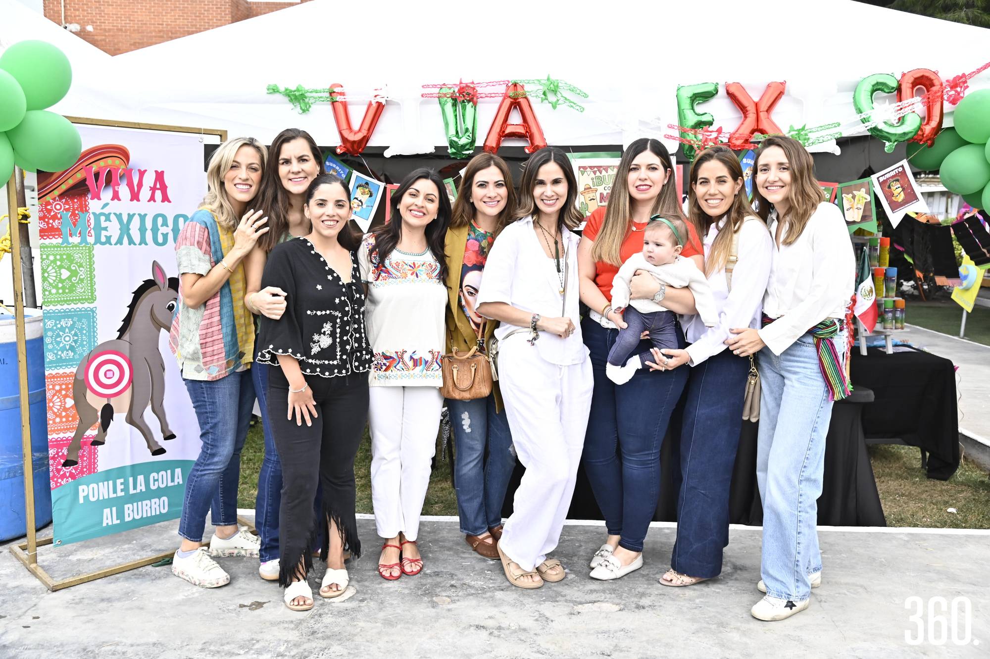 $!Marijose César, Alejandra Arredondo, Lucía Treviño, Fernanda Villalobos, Ana Laura Cárdenas, Ana Lucía Peart, Felisa Guerra y Lorena Elizondo.