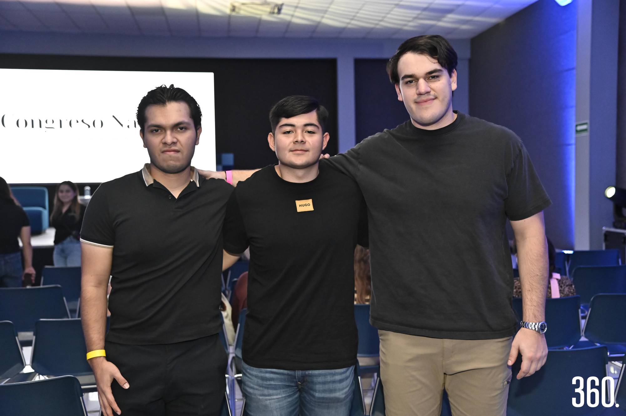 $!Omar García, Axel Jiménez y Emiliano Santa Cruz.