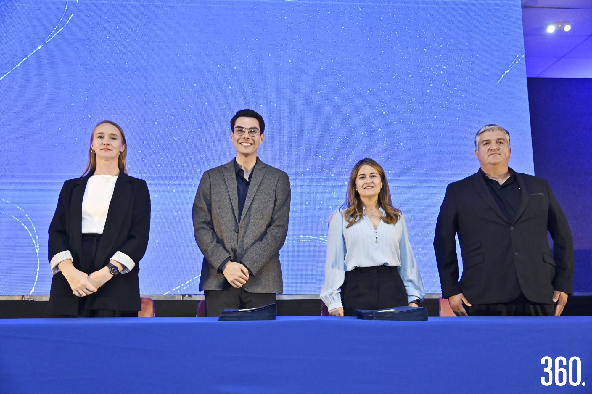 $!Alice Fournier, Adrián Fernando González Zambrano, Karina Medrano Guerra y Gerardo Antonio Alvarado Esquivel.