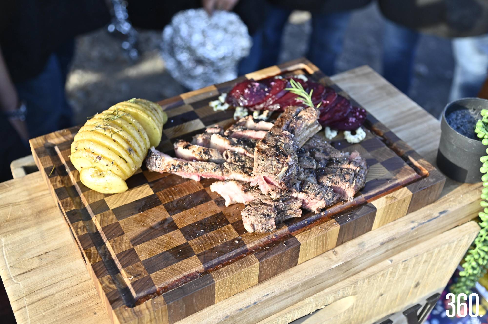 $!Hubo deliciosos cortes y postres con todo el sabor d la parrilla.