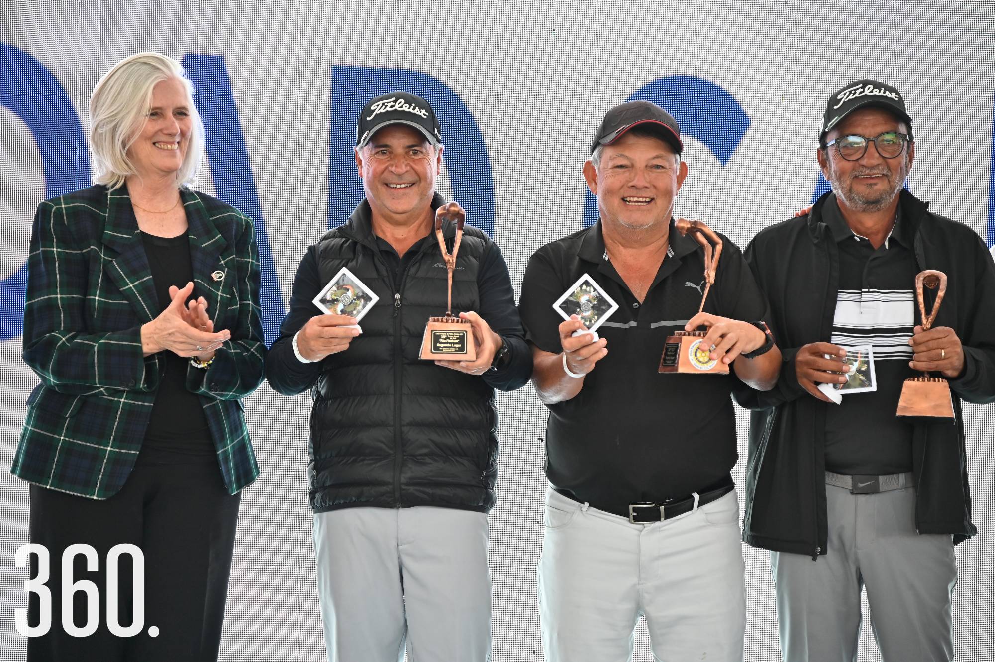 $!Mauro Cabello, Óscar López y Rafael Ortiz, segundo lugar.