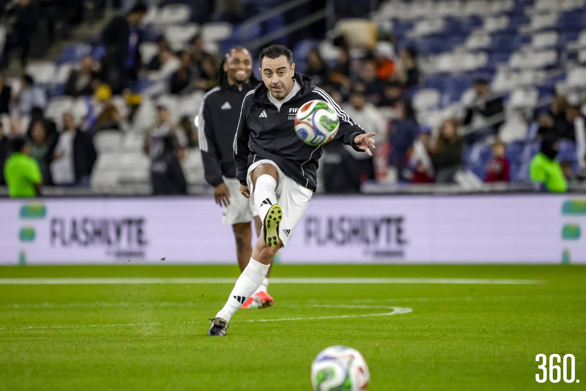 $!Xavi Hernández fue clave para el equipo internacional en el ataque.