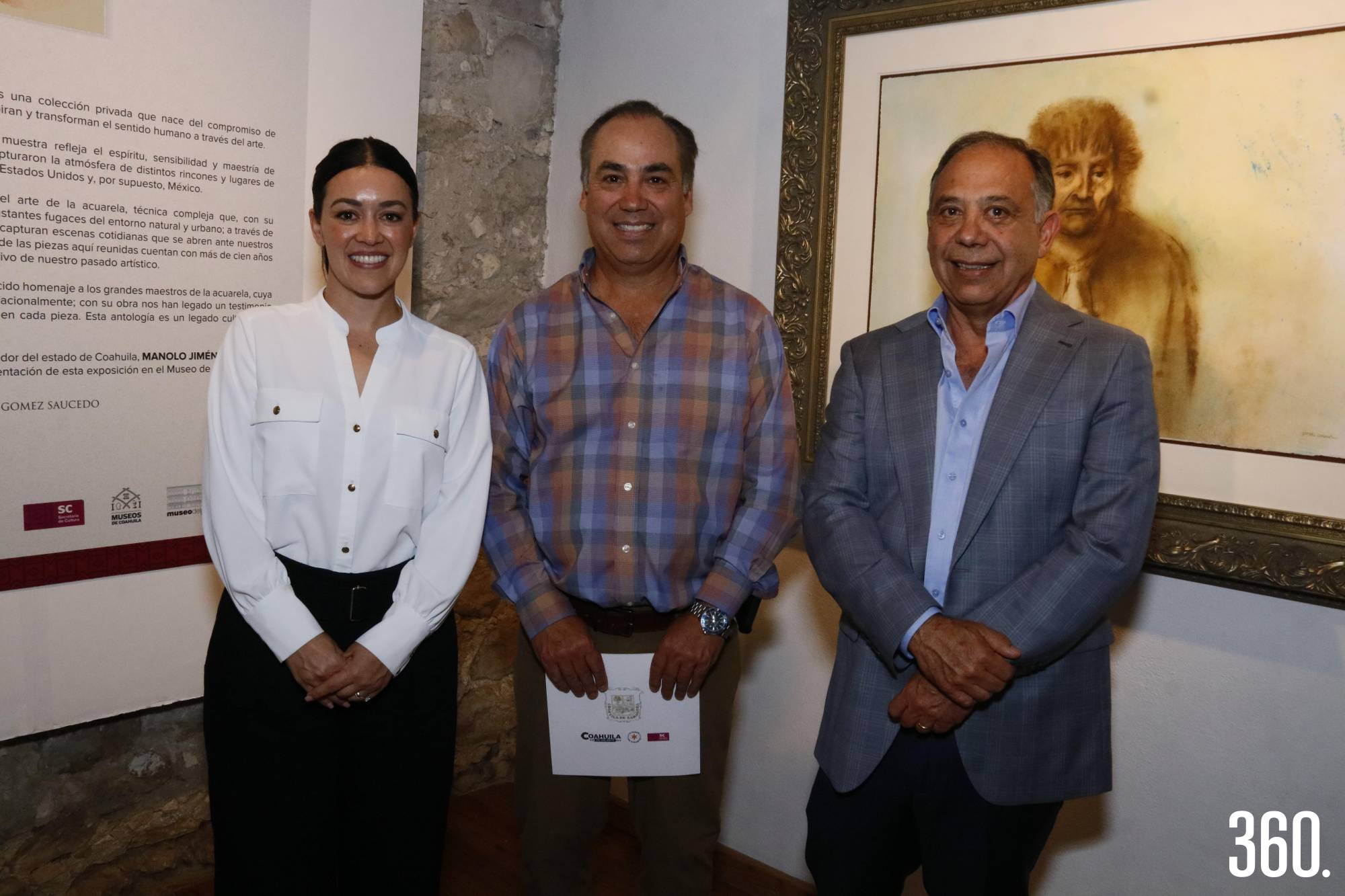 $!Tatiana Villarreal, Alberto y Jorge del Bosque de la Peña.