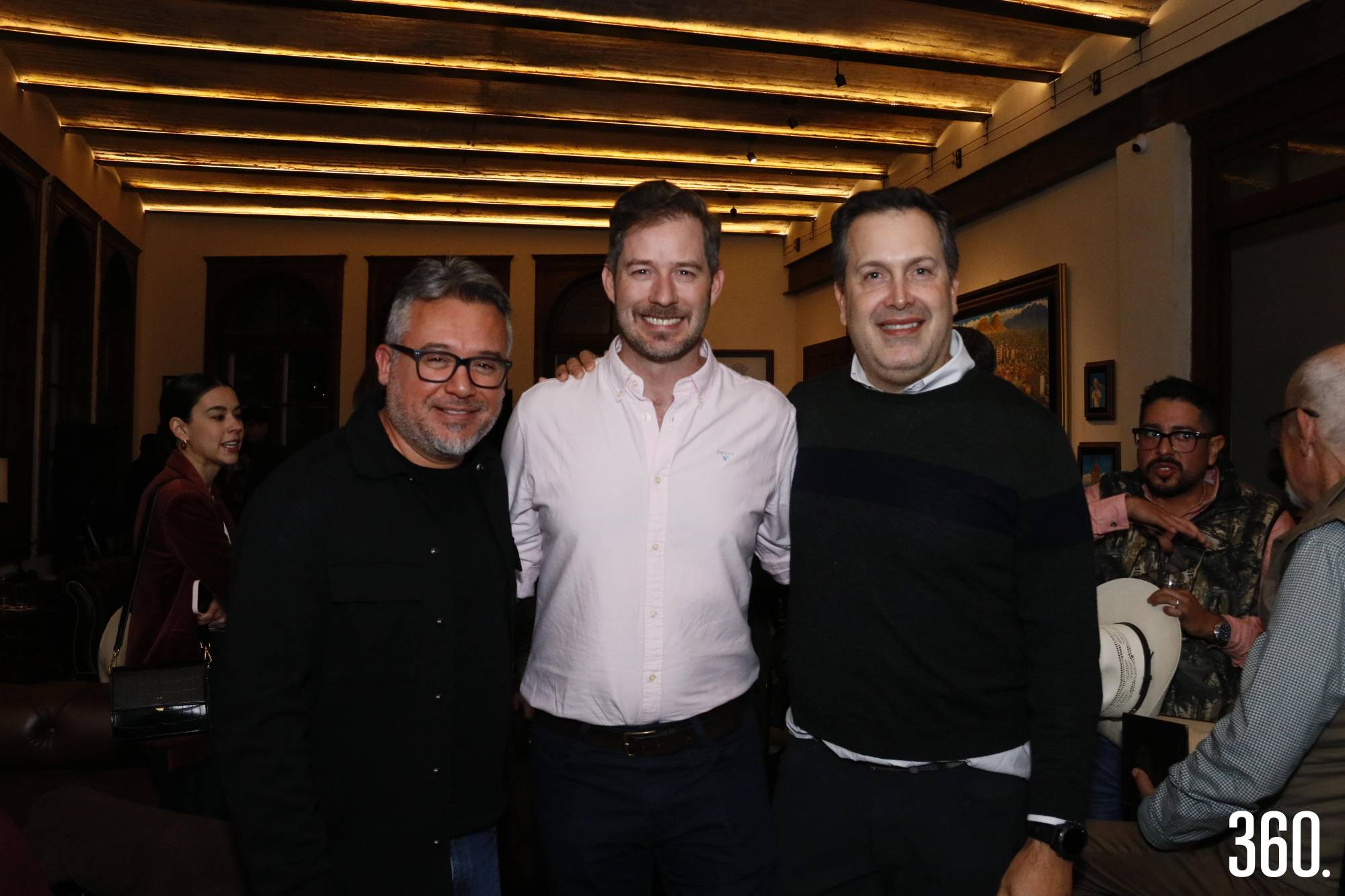 $!Gabriel Ramos, Esteban Garza Fishburn y Armando Castilla.