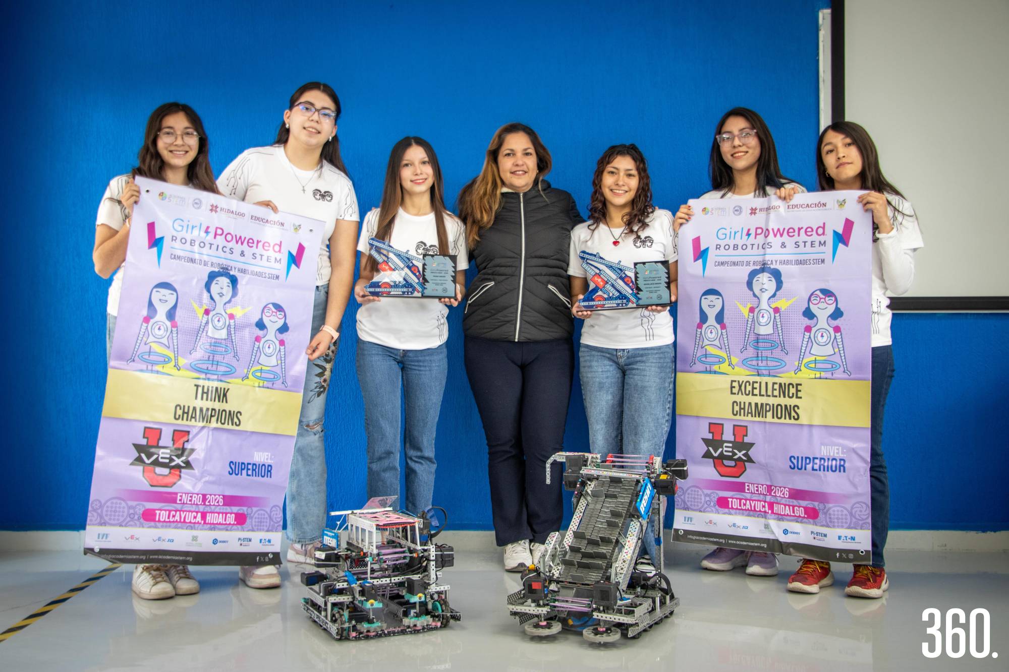 $!Equipo femenil de VEX Robotics del Tecnológico de Monterrey Campus Saltillo.