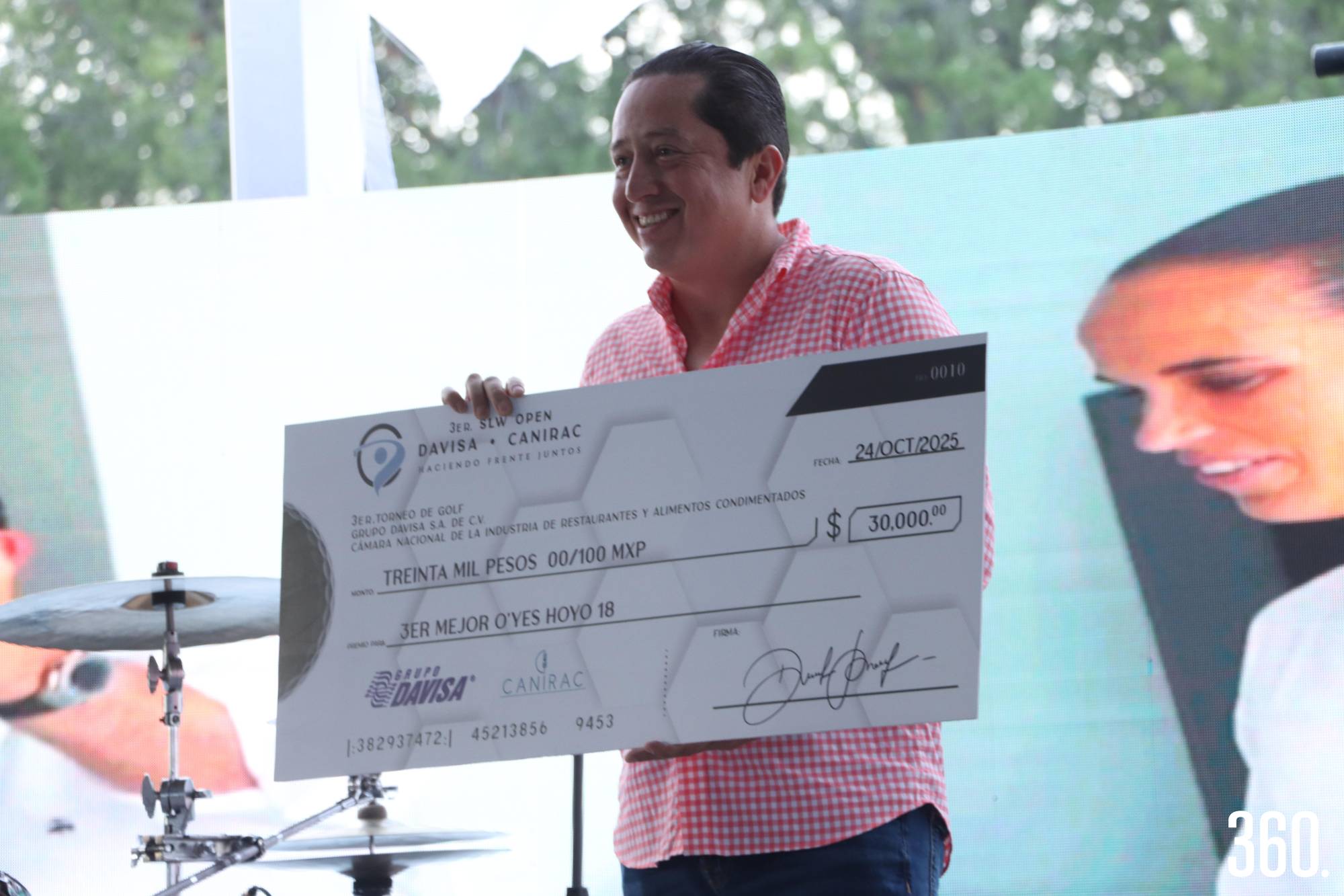 $!Luis Andrés Cárdenas, 3er lugar O’Yes Hoyo 18.