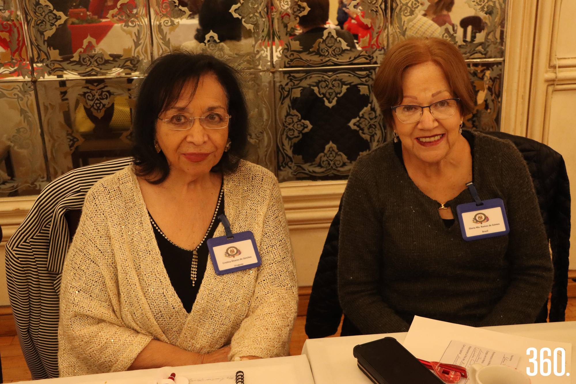 $!Cristina Álvarez de Sánchez y Gloria Ramos de Gómez.
