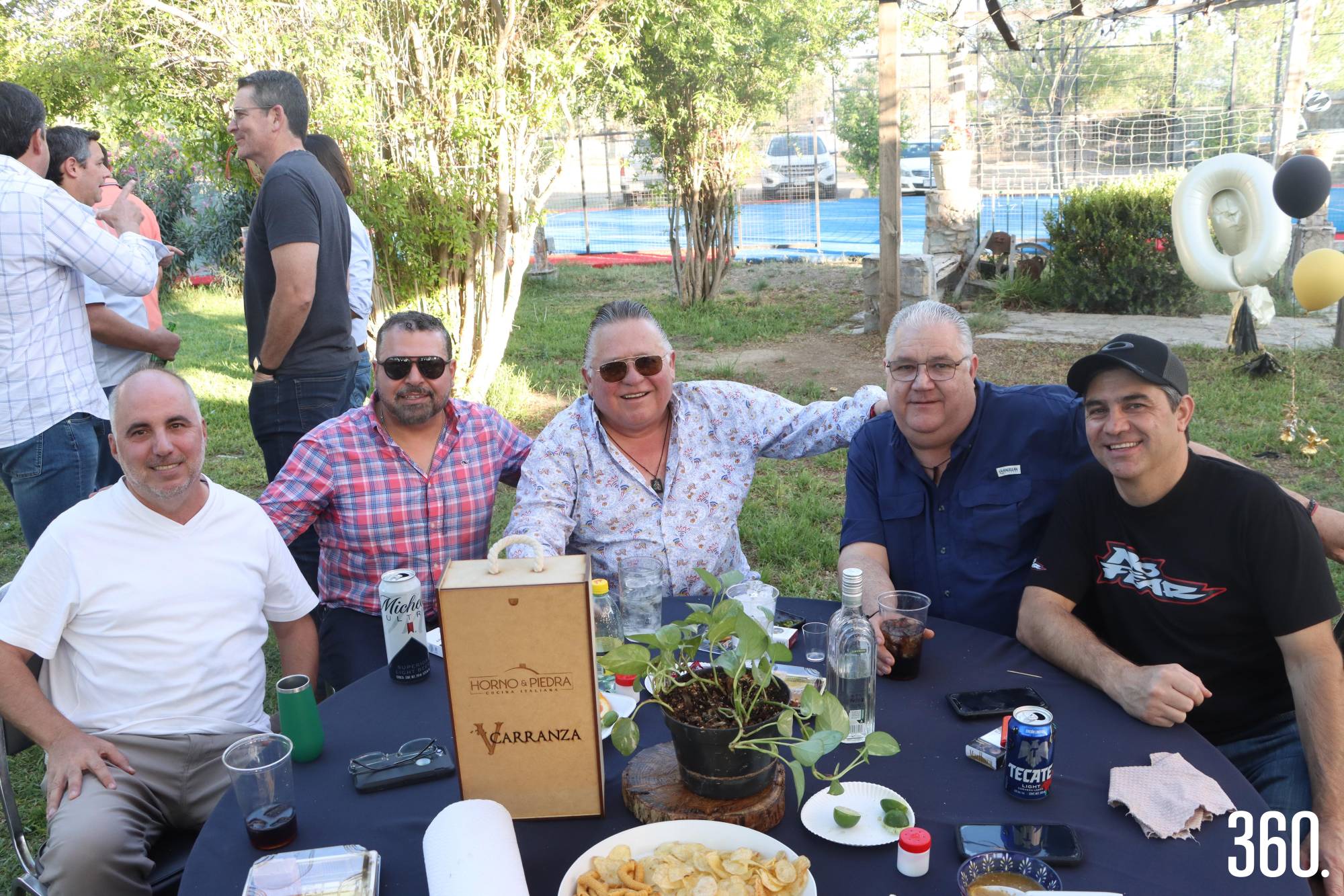 $!Alejandro López, Pablo Abugarade, Alfonso Lara, Eduardo Santos y Mario Flores Santos.