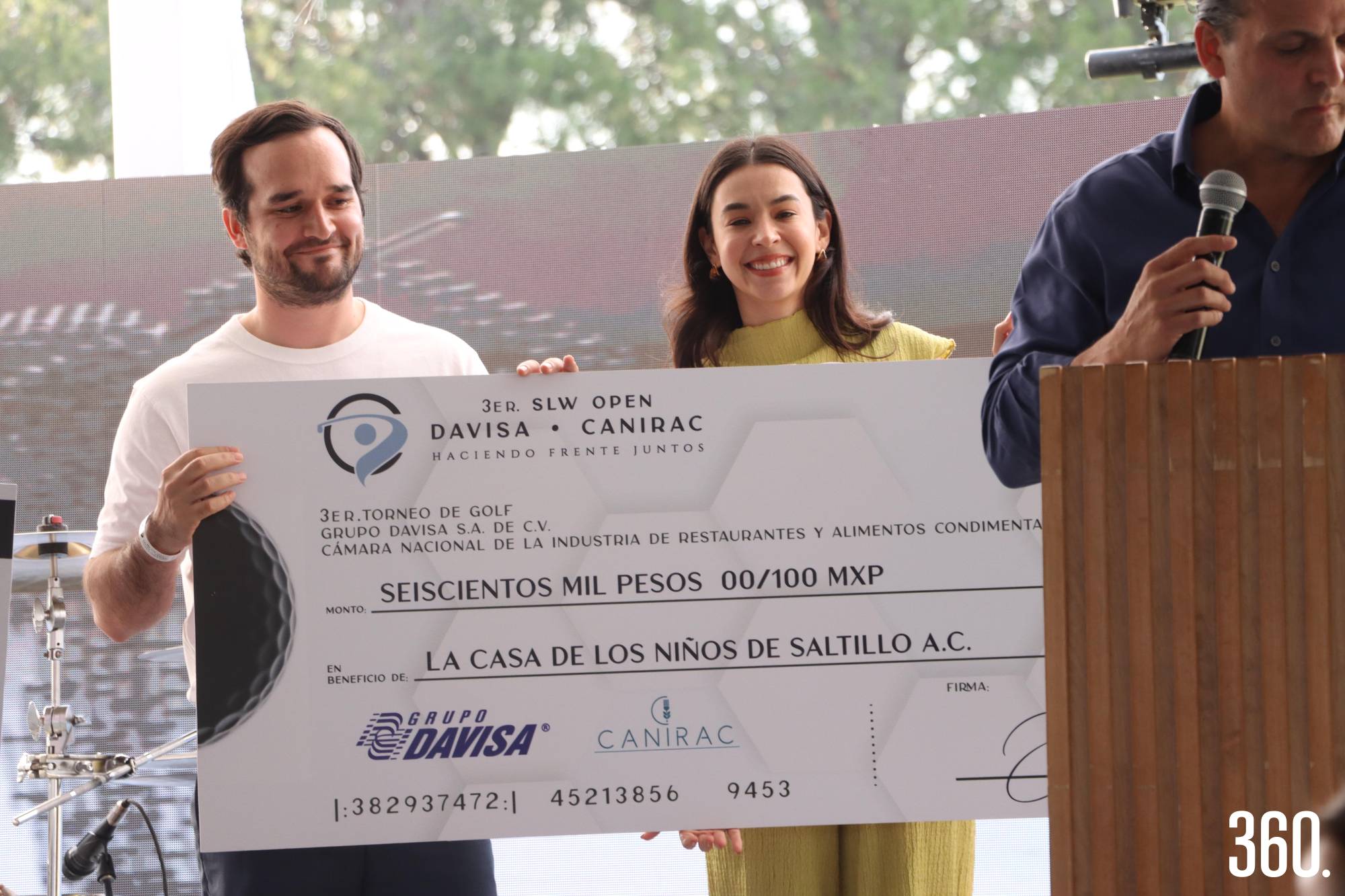 $!La Casa de los Niños de Saltillo A.C. recibe una donación de seiscientos mil pesos.