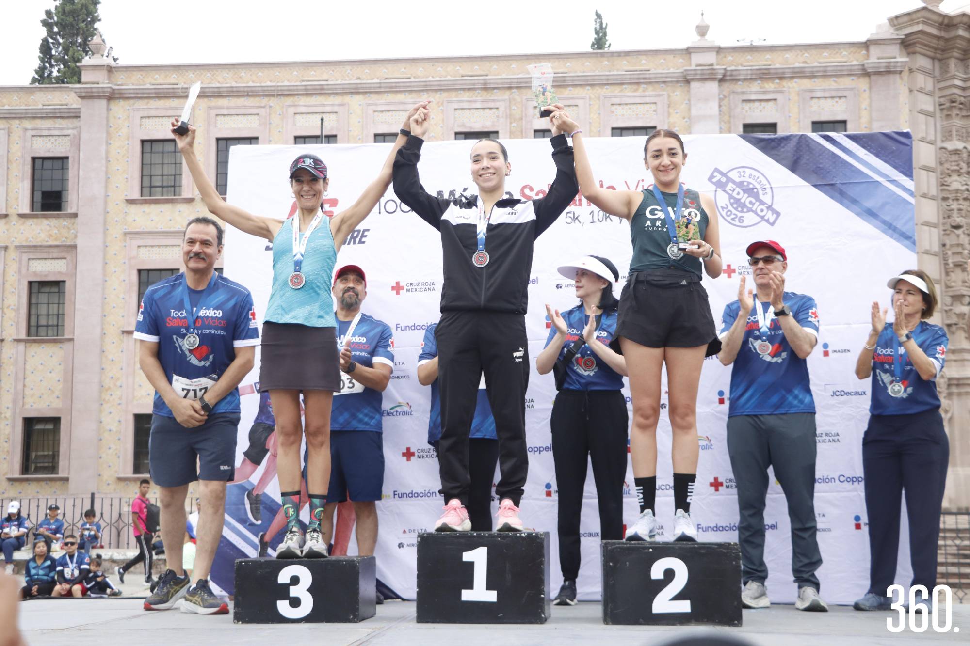$!Belén Vega, Ximena Vázquez y Yazmín Salazar, primeros lugares categoría femenil 5k.