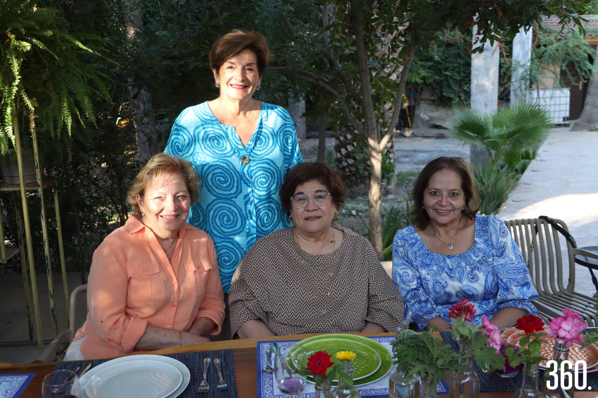 $!Lupita Villarreal, Ana María Amarante, Vange Vidales y Lili Melo de De las Fuentes.