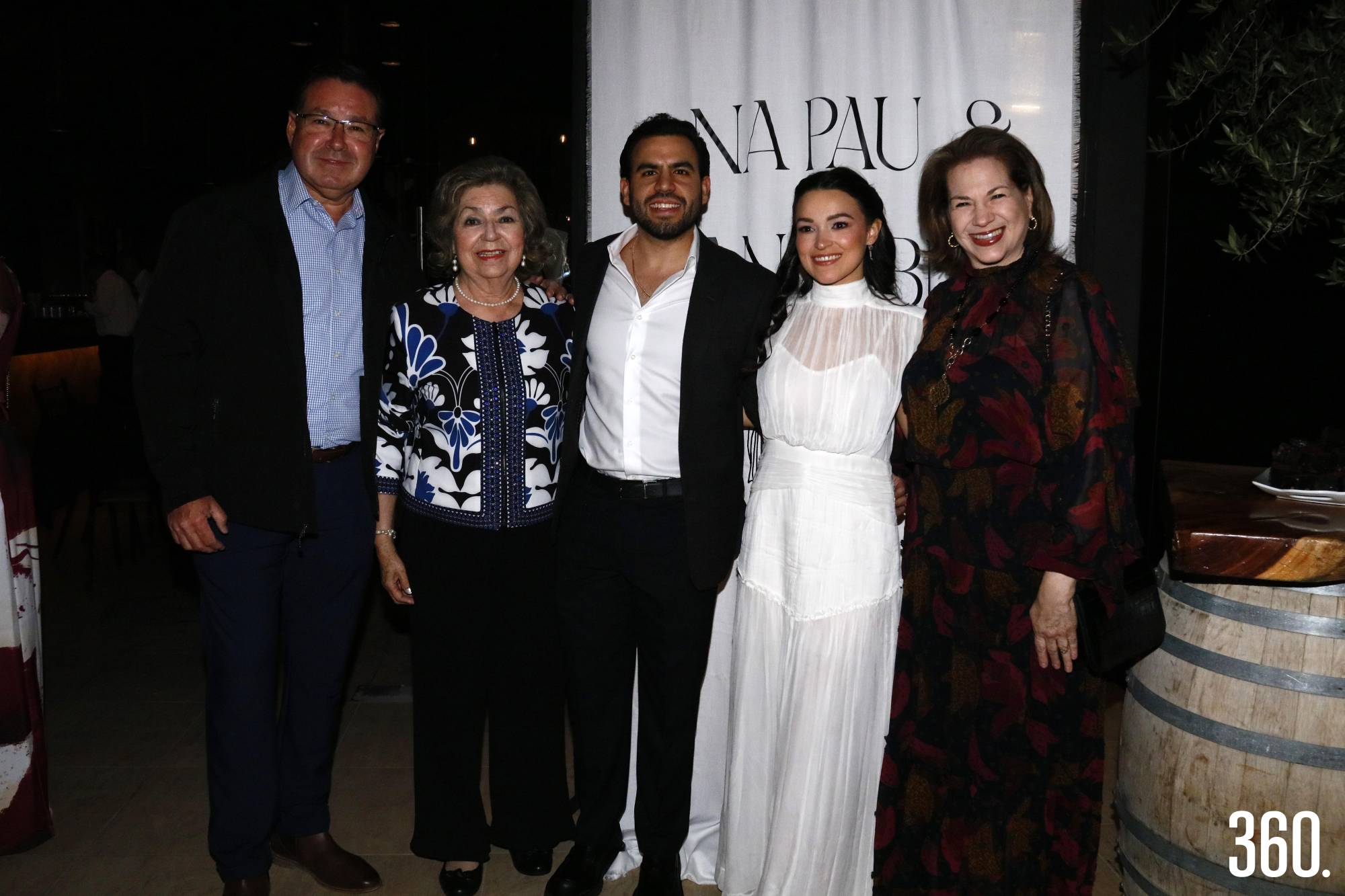 $!Juan Pablo y Ana Paula acompañados por Sergio Leonel Cárdenas, Josefina Rodríguez de Cárdenas y Karla Medrano.