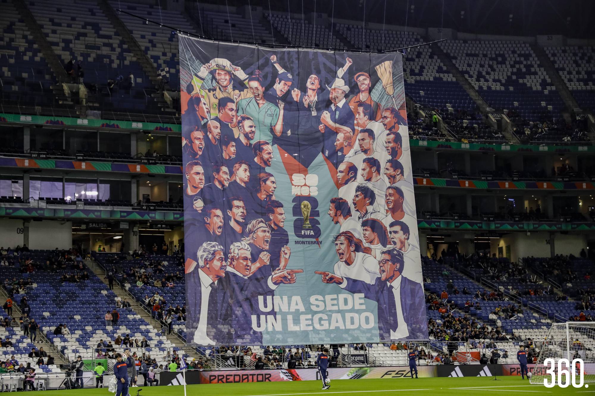 $!La cita fue en la cancha del Estadio BBVA, en Monterrey