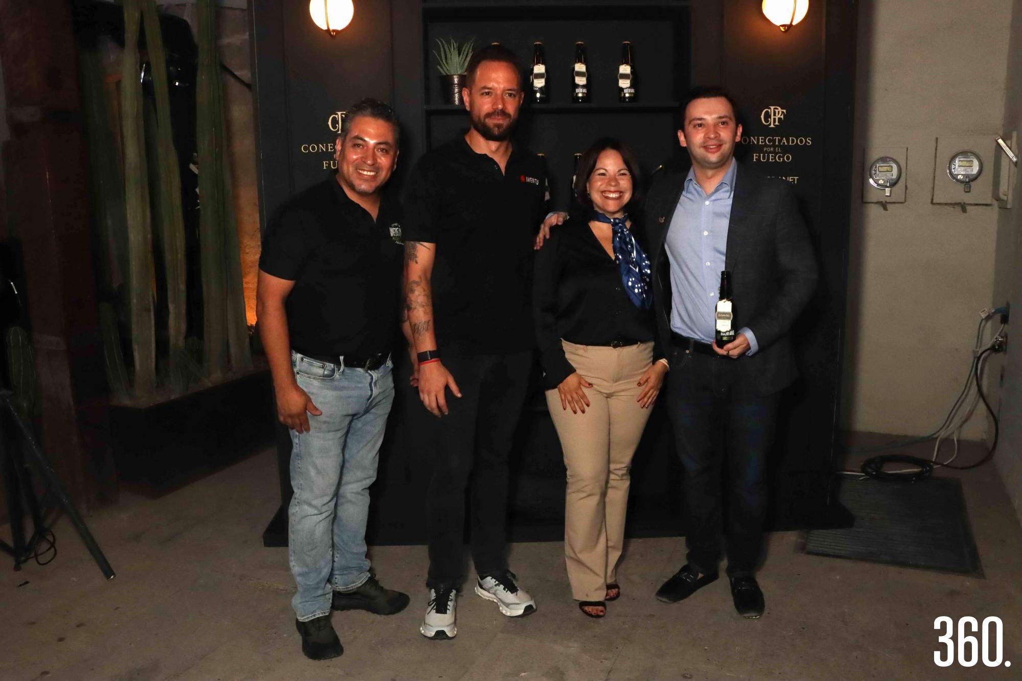 $!Javier Flores, Víctor Kuijt, Zuri Victoria y Rolando Andrée González Michelena socio fundador de FIBRANET.
