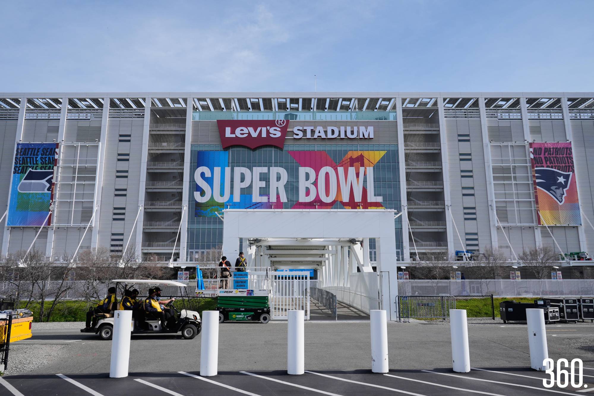 $!El Levi’s Stadium durante los preparativos del juego.