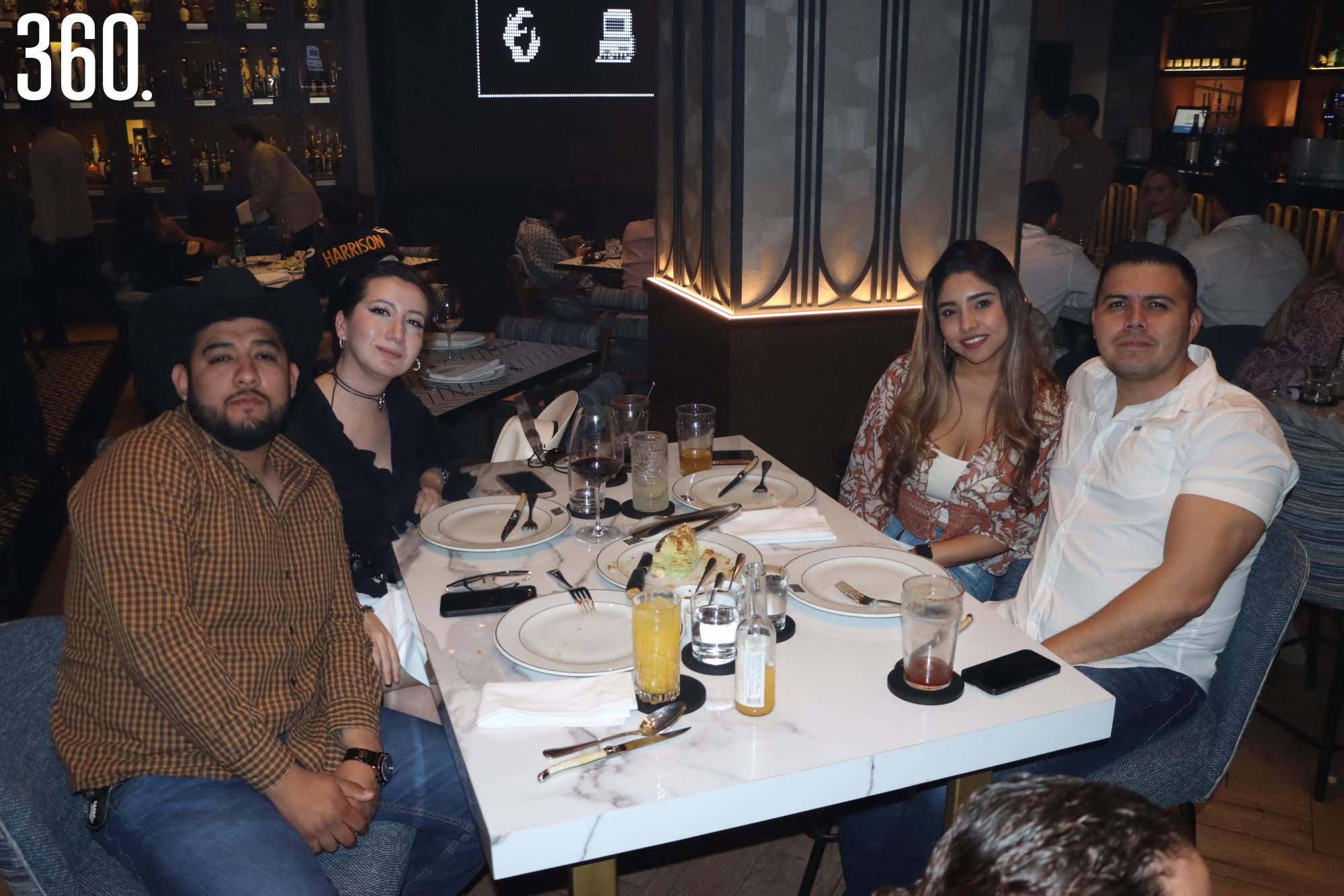 $!Carlos Castro, Gaby Valdés, María José Pérez y Julio César Loera.