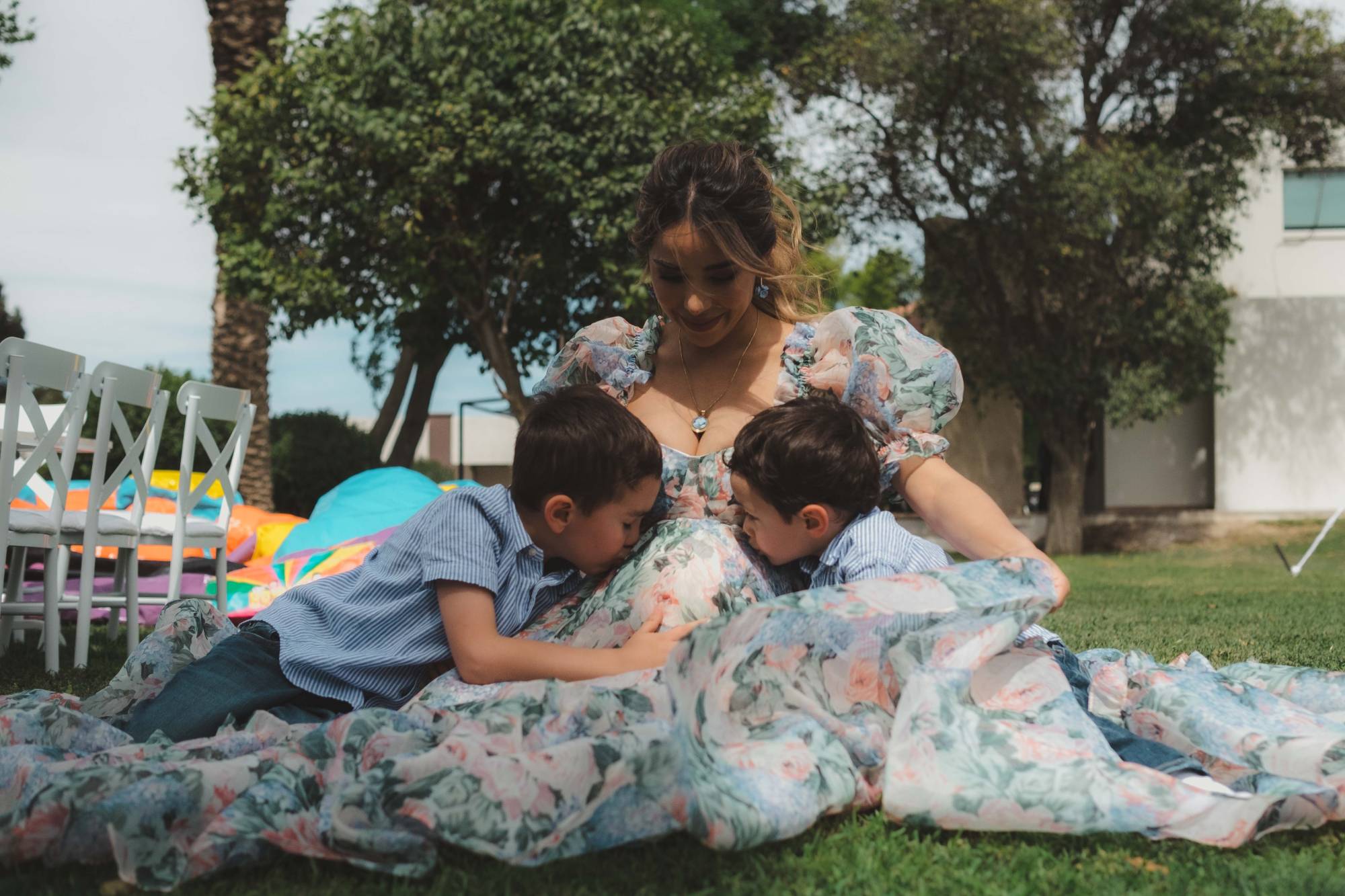 $!María José Ramos de Lombardi con sus hijos Daniele y Raffaele Lombardi.