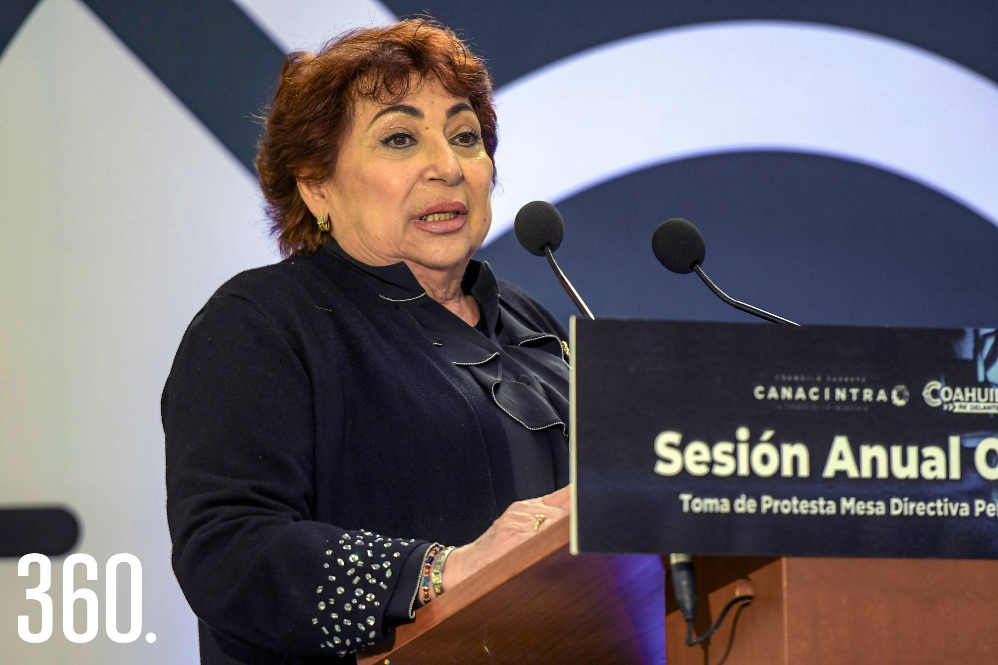 $!Esperanza Ortega, presidenta nacional de CANACINTRA.