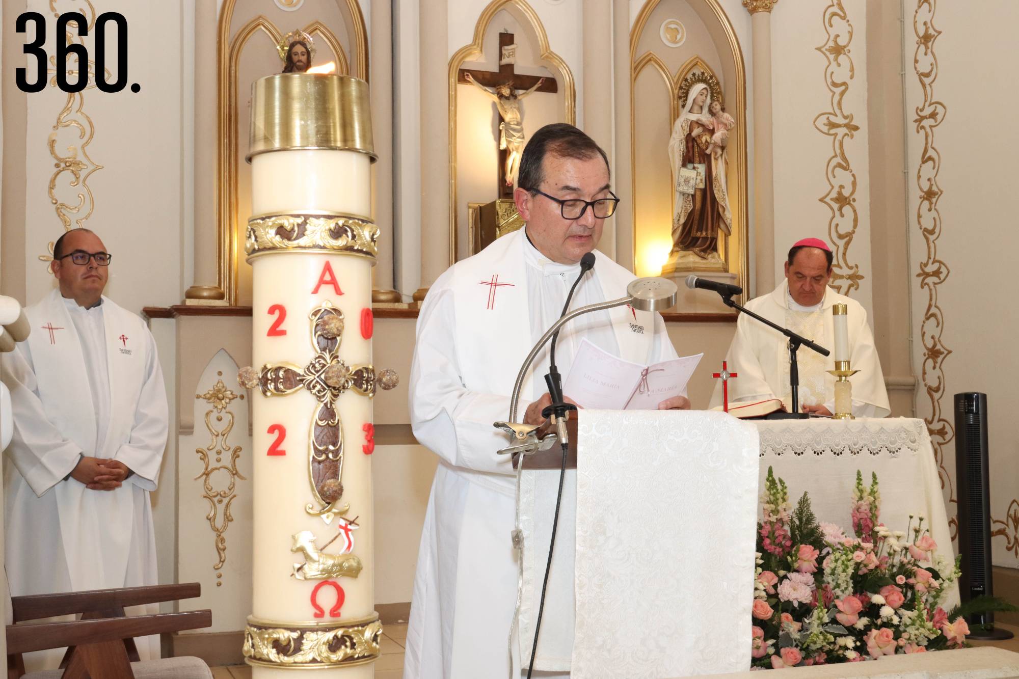 $!La misa fue concelebrada por el Obispo Hilario González y los padres Luis Fernando Morales.