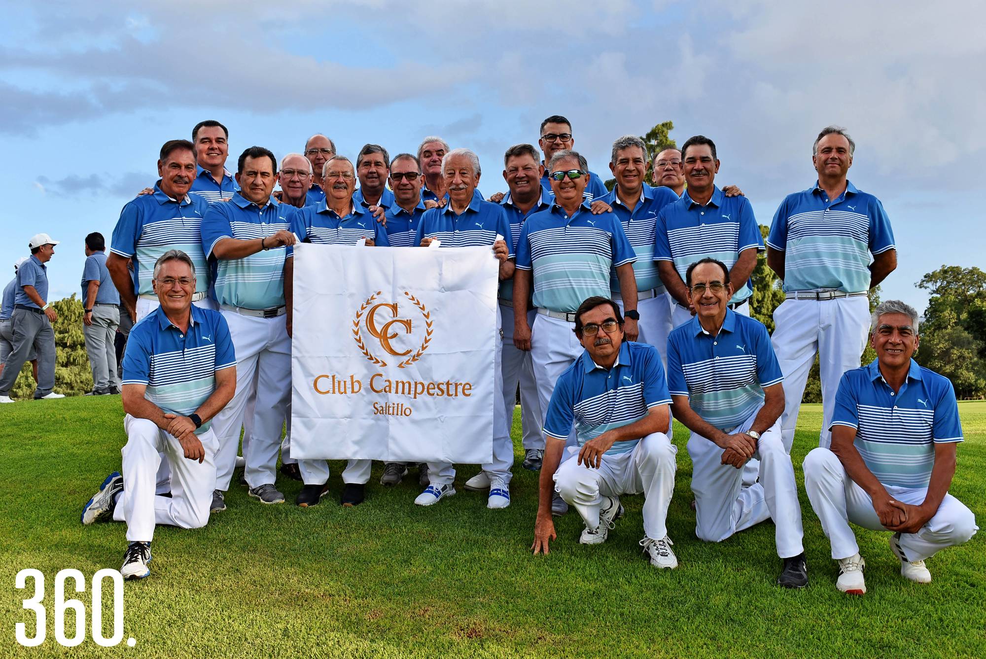 $!Equipo representativo del Club Campestre de Saltillo Ganador de la Copa Challenger del Torneo de Golf Interclubs Seniors de la Zona Norte 2023 con 846.4 puntos.