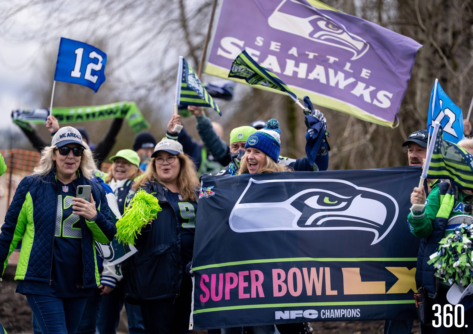 $!Fans de los Seahawks en Seattle.