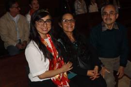 Ariadna Gamero, Isabel Vega y Prócoro Gamero.