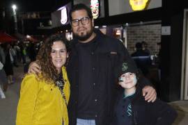 Ana Garza, Ángel y Mariana Bosques.
