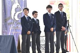 Presidentes de cada casa, José Carlos Robles, Gabriel Saade, Nicolás Lizardi y Alberto Alcalde.