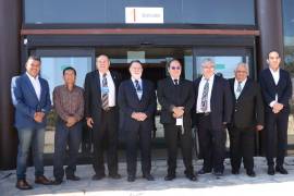 Dr. Francisco Hernández, Dr. Lelis Terrones, Dr. Sergio Dávila, Dr. René Salazar, Dr. Roberto Bernal, Dr. Antonio Camacho, Dr. Horacio Ambriz, Lic. Abraham Dávila y Dr. Gerardo Gil.