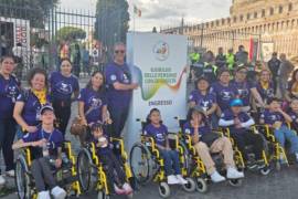 Niños del CRIT Teletón presentes en el Jubileo por la inclusión en Roma.
