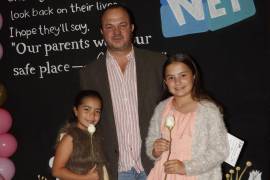 Romina, Rodrigo y María Fernanda Guajardo.