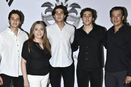 Ricardo Ruiz, Adriana Almanza, Alejandro, Eduardo y Ricardo Ruiz.