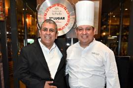 El sommelier José Carlos Palacios y el chef Rodolfo Onofre.